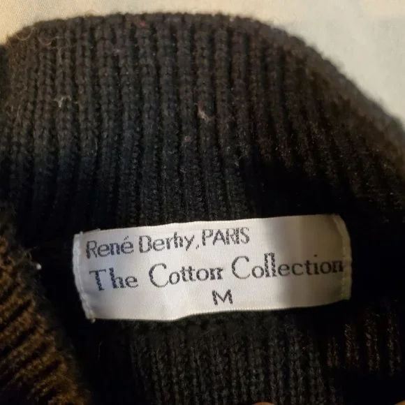 RARE | René Derhy Vintage 90s Embroidered Flower Wool Blend Sweater (Size M) - Picture 6 of 9